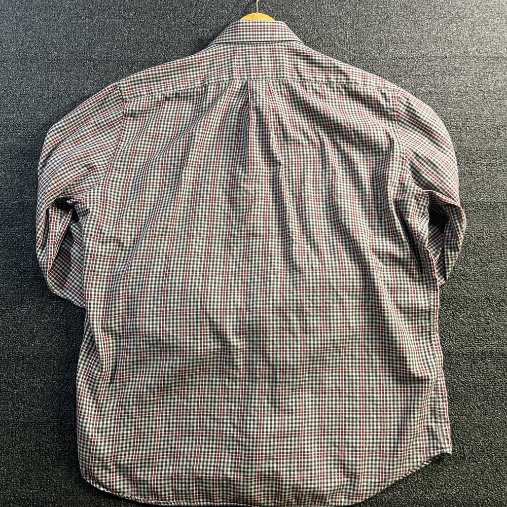 Peter Millar Long Sleeve Gingham Plaid Button‎ Shirt Mens XL Cotton Red Green - Picture 12 of 12